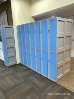 2-Tiers-ABS-Plastic-Lockers-XL-Size-Sky-Blue-Concealed-Hinges